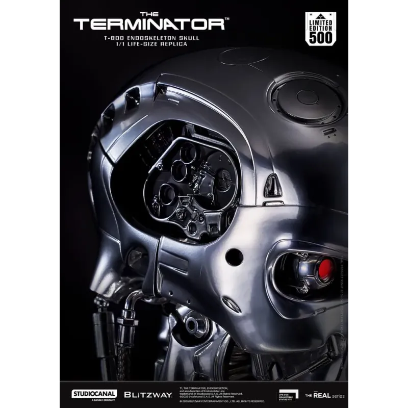 The Terminator The Real 1/1 Life-size Replica T-800 Endoskeleton Skull Blitzway