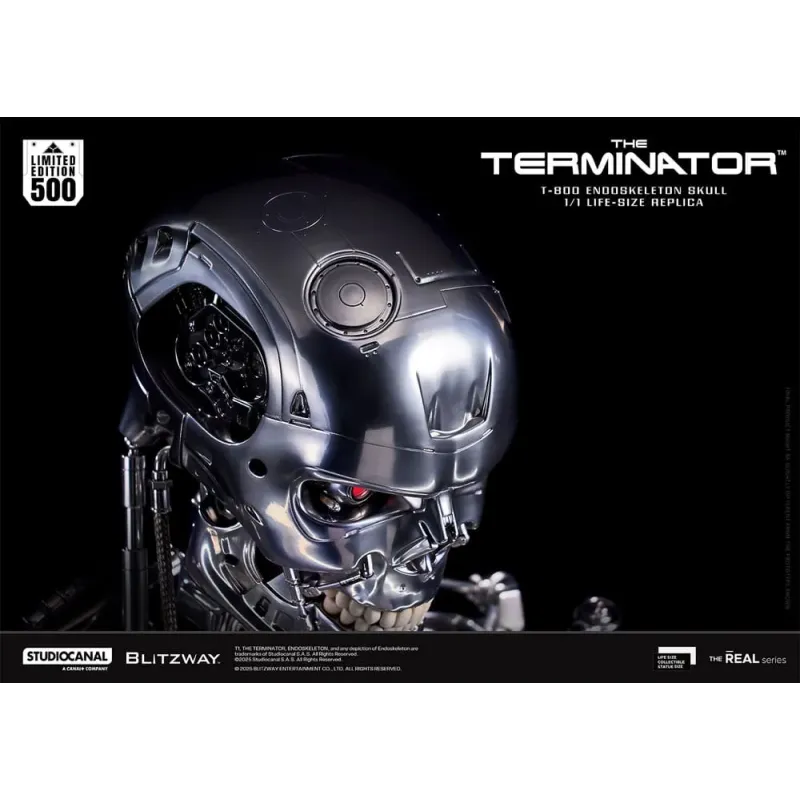 The Terminator The Real 1/1 Life-size Replica T-800 Endoskeleton Skull Blitzway