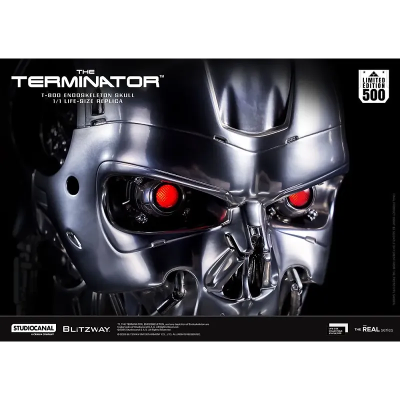 The Terminator The Real 1/1 Life-size Replica T-800 Endoskeleton Skull Blitzway