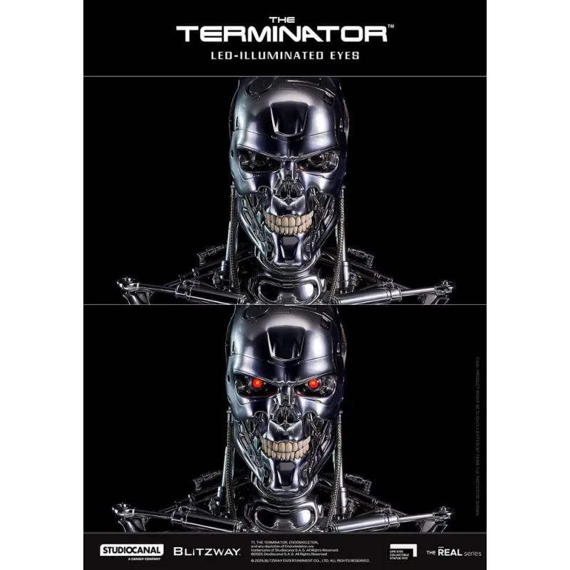 The Terminator The Real 1/1 Life-size Replica T-800 Endoskeleton Skull Blitzway