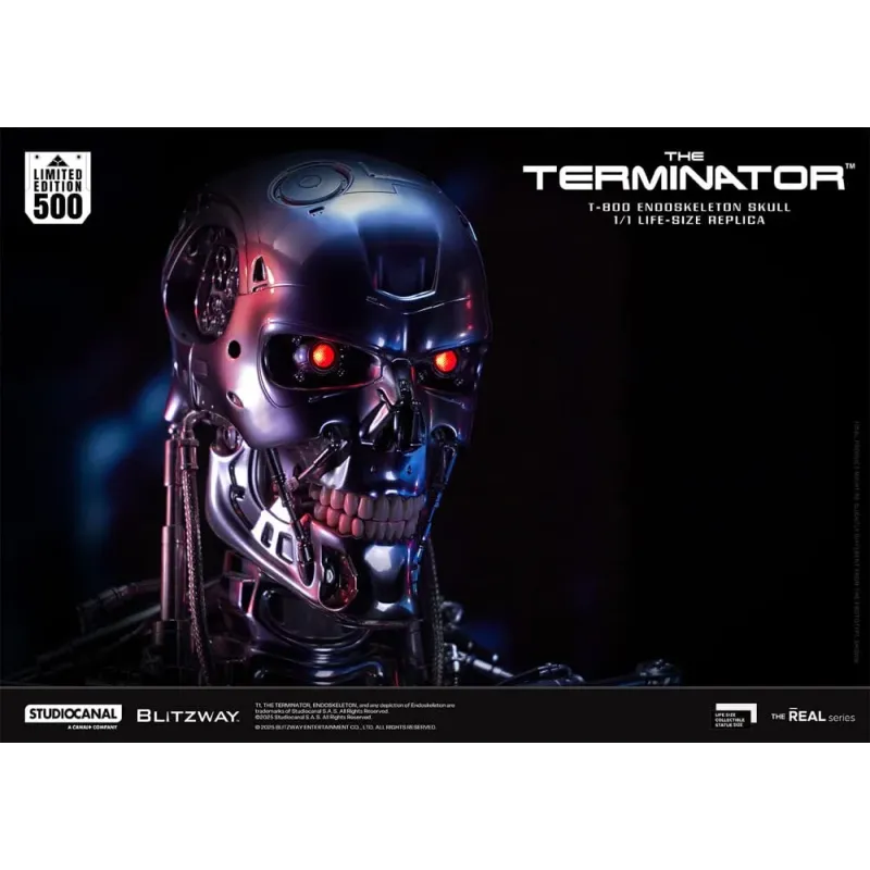 The Terminator The Real 1/1 Life-size Replica T-800 Endoskeleton Skull Blitzway