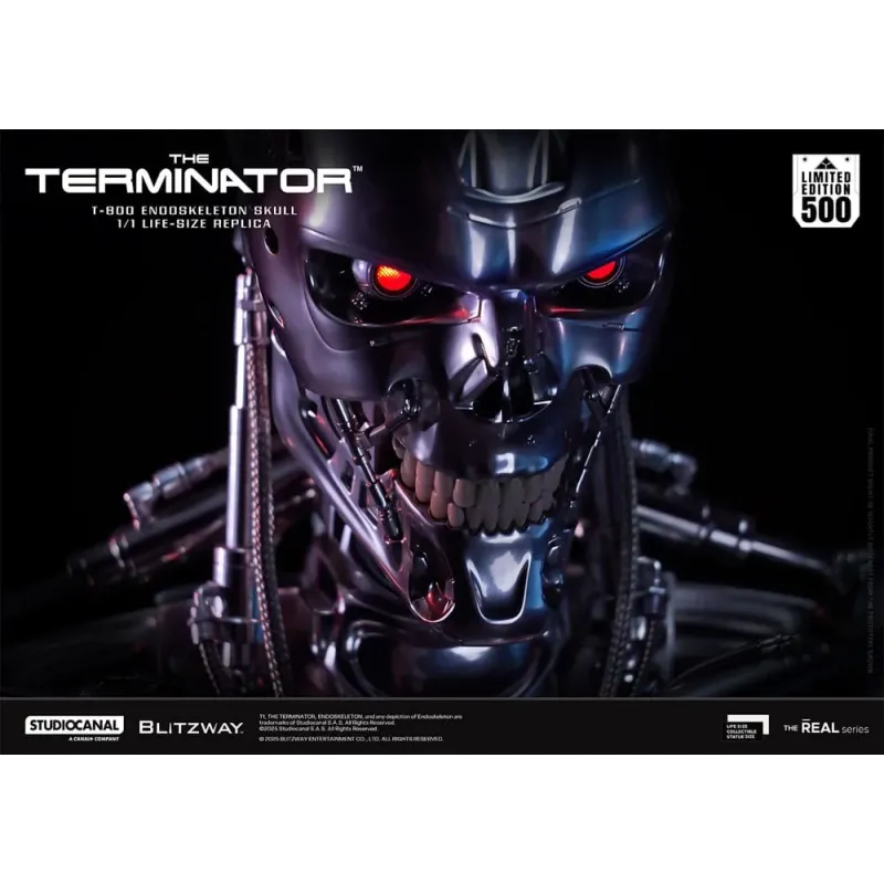 The Terminator The Real 1/1 Life-size Replica T-800 Endoskeleton Skull Blitzway