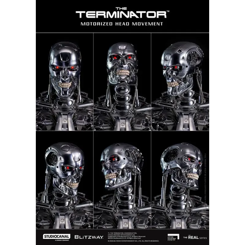 The Terminator The Real 1/1 Life-size Replica T-800 Endoskeleton Skull Blitzway
