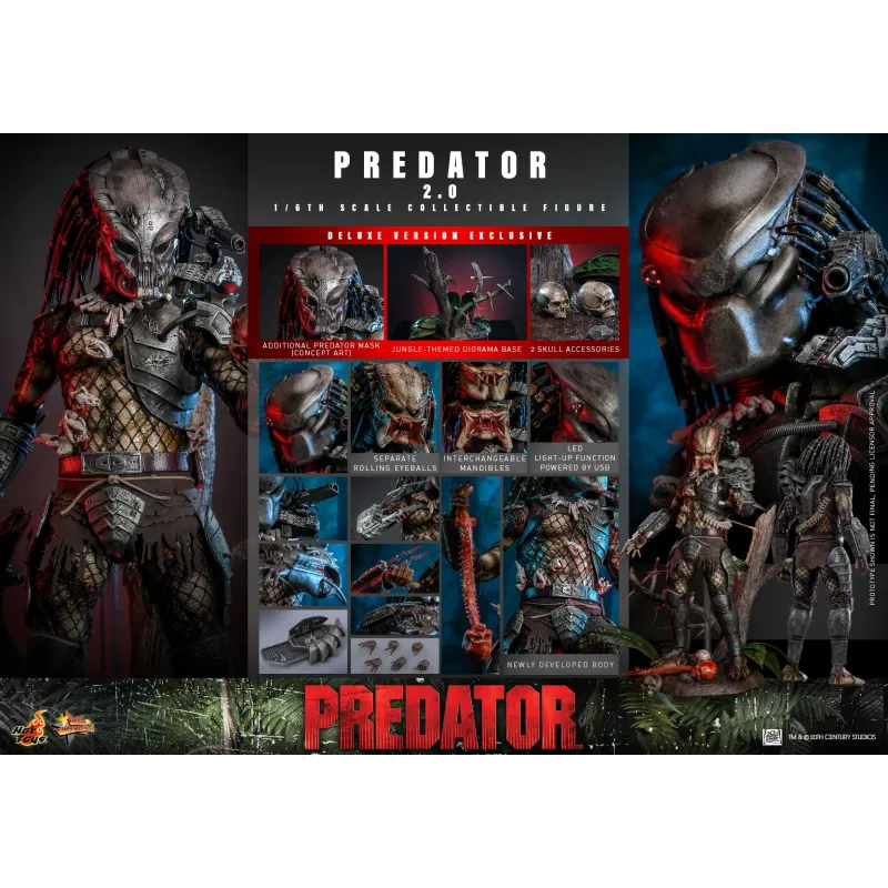 Predator Predator 2.0 Deluxe Version Hot Toys