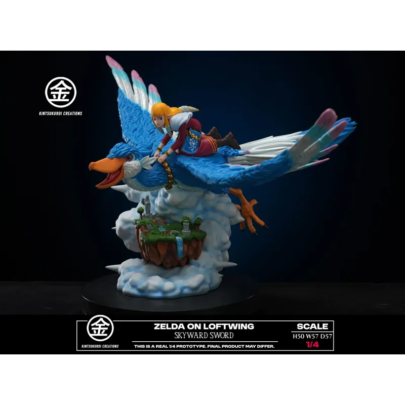 The Legend of Zelda: Skyward Sword Zelda On Loftwing Kintsukuroi Creations Studio