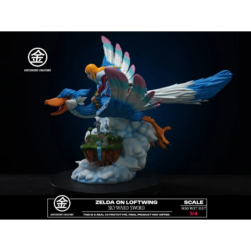 The Legend of Zelda: Skyward Sword Zelda On Loftwing Kintsukuroi Creations Studio