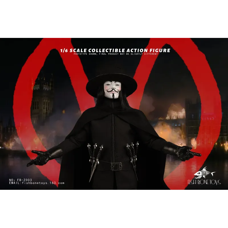 V for Vendetta V FISH BONETOYS