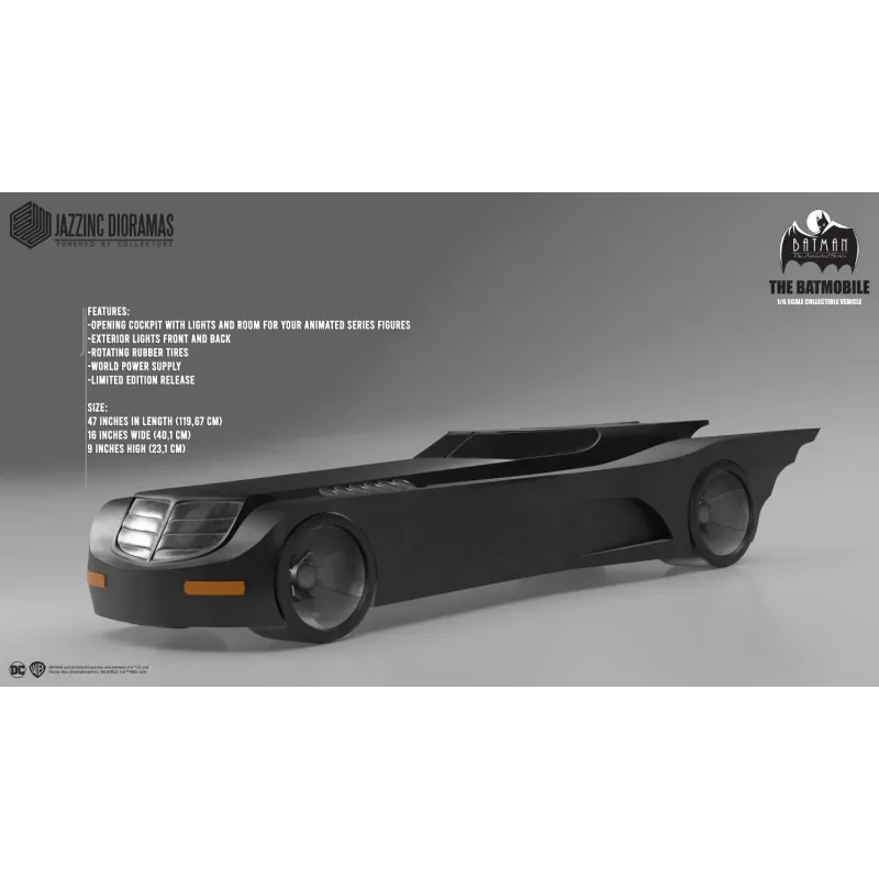 DC Batman The Animated Series Batmobile Jazzinc Dioramas Studio