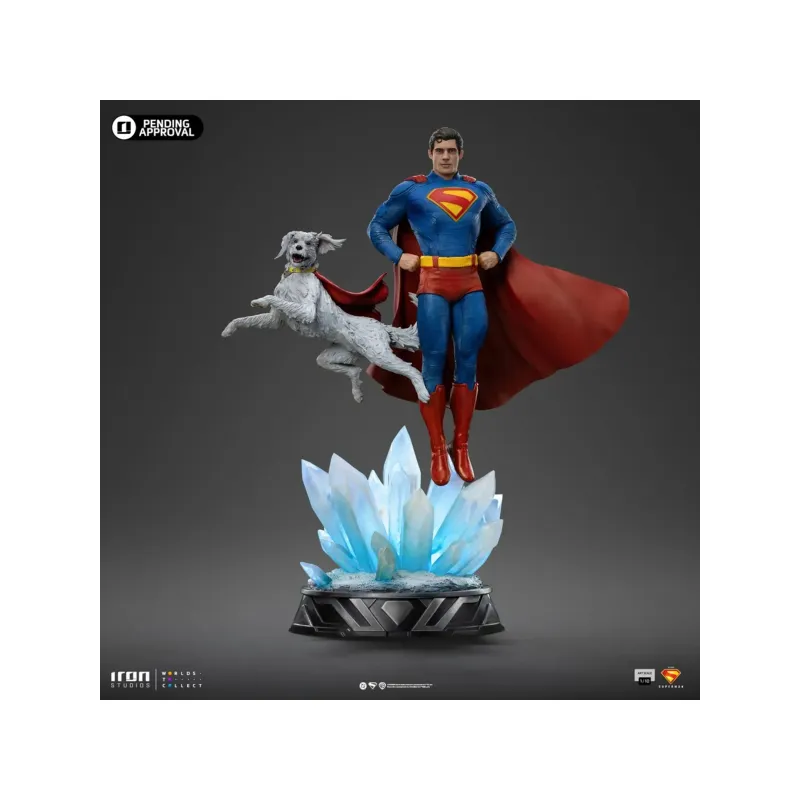 DC Superman and Krypto Iron Studios