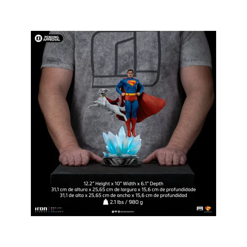 DC Superman and Krypto Iron Studios