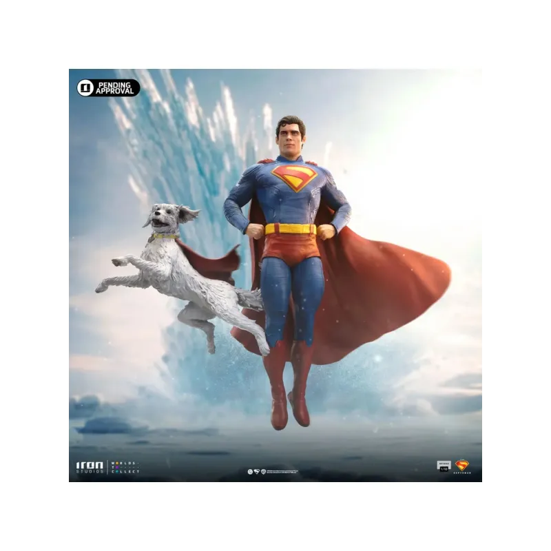 DC Superman and Krypto Iron Studios