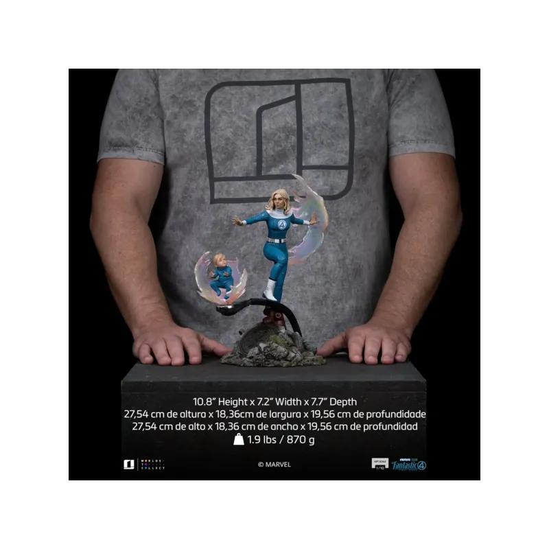 Marvel The Fantastic Four: Invisible Woman & Mister Fantastic Iron Studios