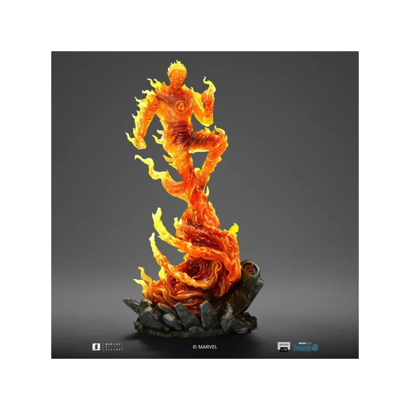 Marvel The Fantastic Four: The Thing & Human Torch Iron Studios