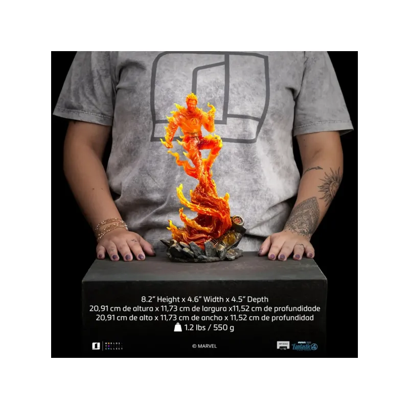 Marvel The Fantastic Four: The Thing & Human Torch Iron Studios