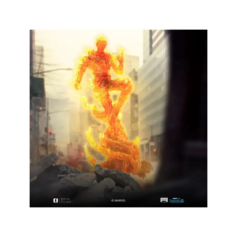 Marvel The Fantastic Four: The Thing & Human Torch Iron Studios