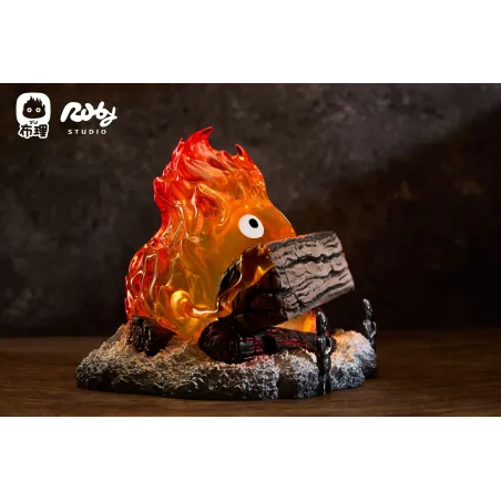 Howl's Moving Castle Calcifer Night Light Ruby ​​Studio & Buri Studio