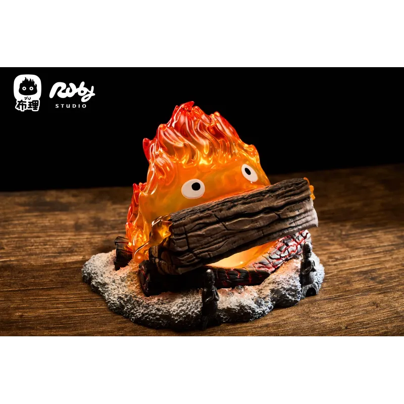 Howl's Moving Castle Calcifer Night Light Ruby ​​Studio & Buri Studio