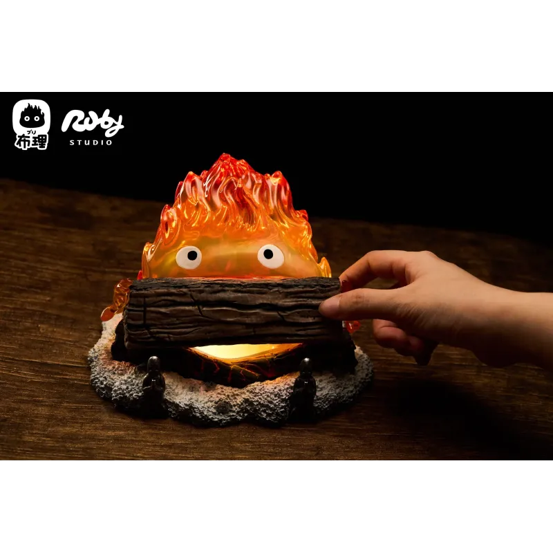 Howl's Moving Castle Calcifer Night Light Ruby ​​Studio & Buri Studio