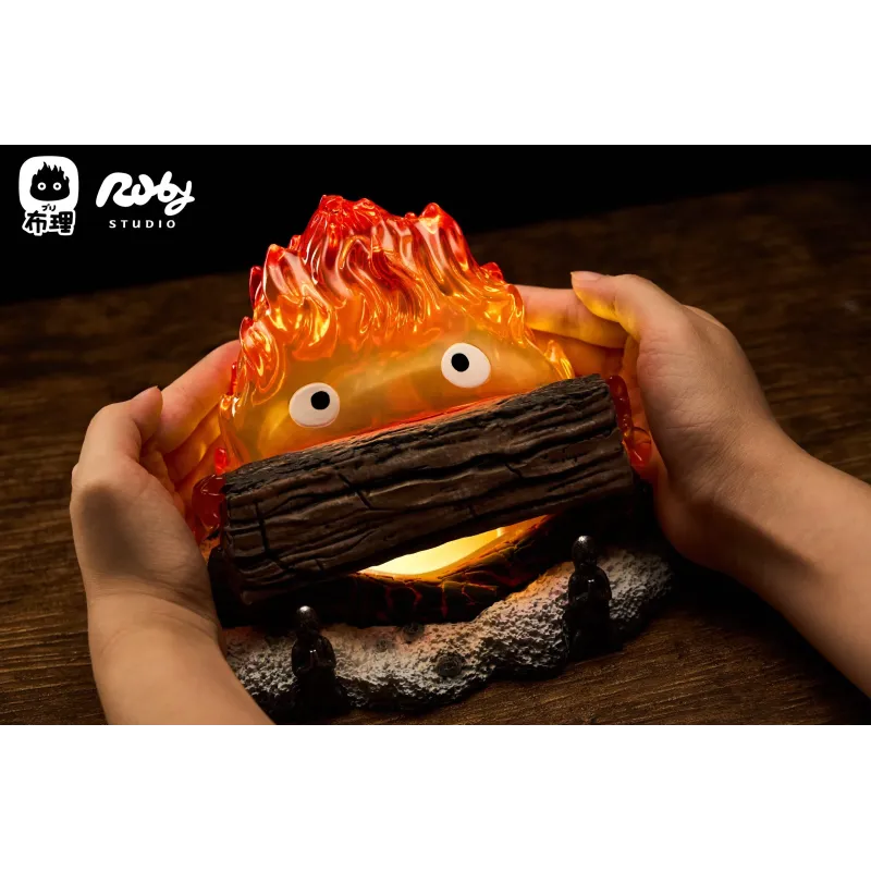 Howl's Moving Castle Calcifer Night Light Ruby ​​Studio & Buri Studio