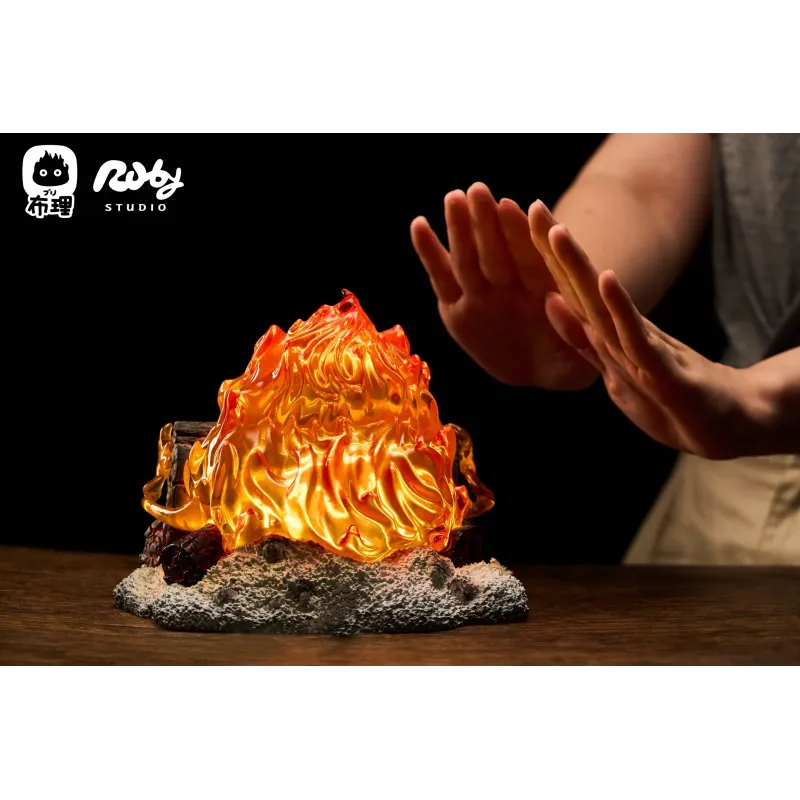 Howl's Moving Castle Calcifer Night Light Ruby ​​Studio & Buri Studio