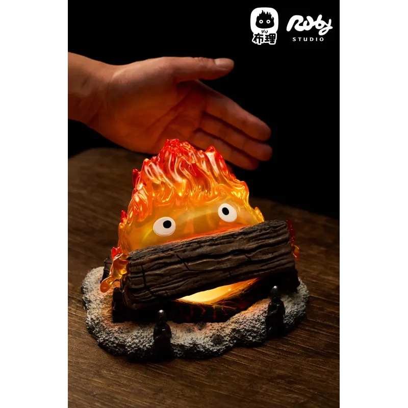 Howl's Moving Castle Calcifer Night Light Ruby ​​Studio & Buri Studio