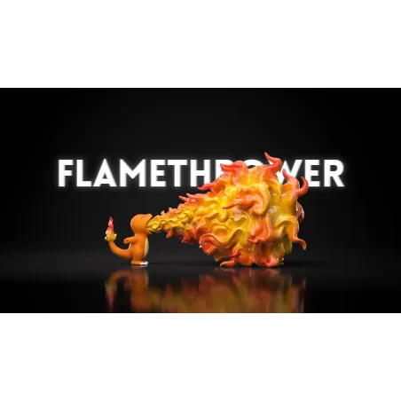 Pokémon Battle Series Move Museum 04 Charmander Flamethrower JP Studio