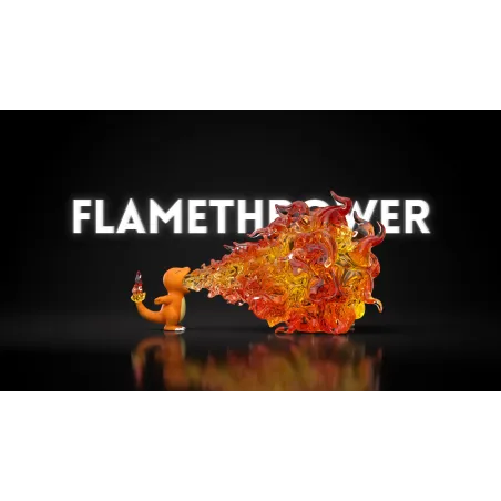 Pokémon Battle Series Move Museum 04 Charmander Flamethrower JP Studio