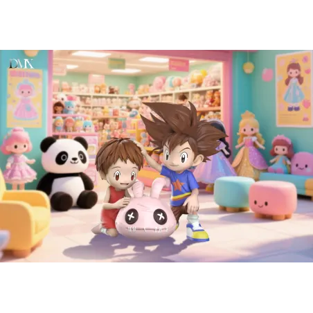 Digimon Childhood Taichi & Hikari & Koromon Childhood Yamato & Takeru & Tunomon DMX Studio