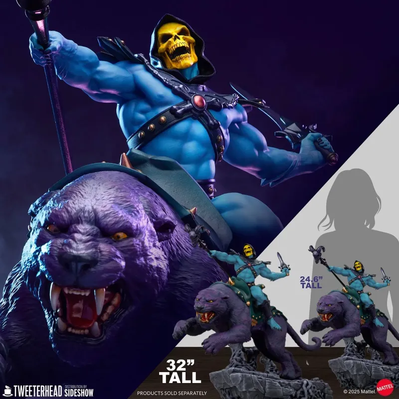 Masters Of The Universe Skeletor & Panthor Sideshow x Tweeterhead