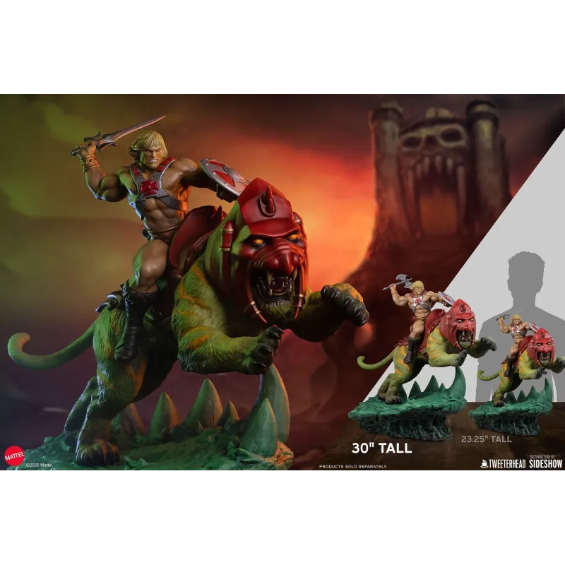 Masters Of The Universe He-Man & Battle Cat Sideshow x Tweeterhead