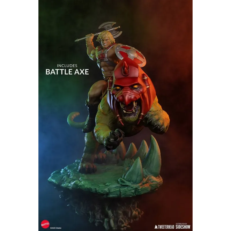 Masters Of The Universe He-Man & Battle Cat Sideshow x Tweeterhead