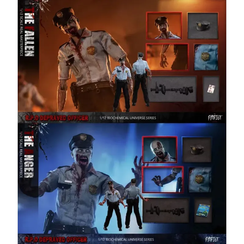 Resident Evil Raccoon City R.P.D. Policeman Fallen & Anger Patriot Studio