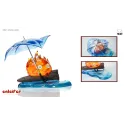 Howl's Moving Castle Calcifer Holding An Umbrella In The Rain MMLAND Studio