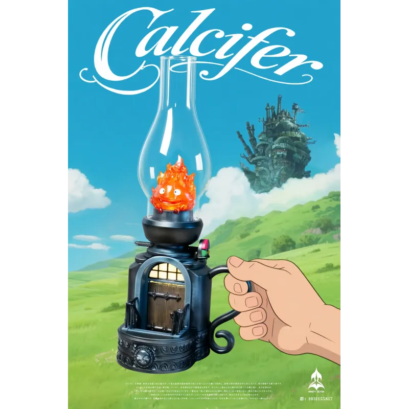 Howl's Moving Castle Retro Table Lamp Calcifer Ninety Seven Studio