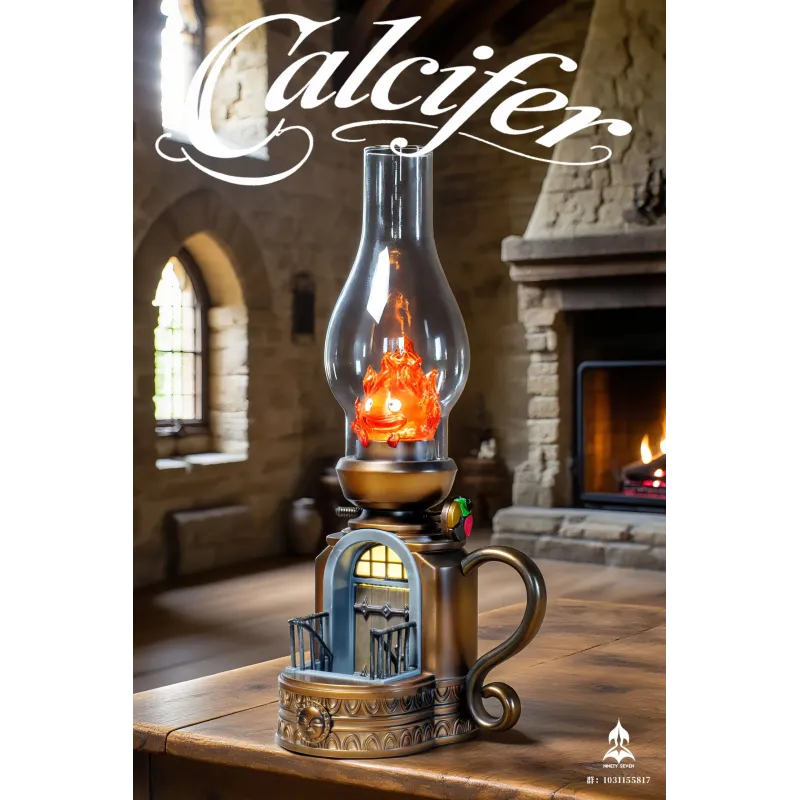 Howl's Moving Castle Retro Table Lamp Calcifer Ninety Seven Studio