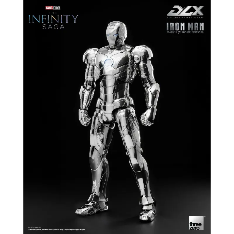 Marvel The Infinity Saga DLX Iron Man Mark 2 Chrome Edition ThreeZero