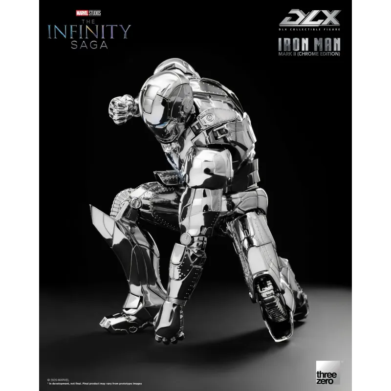 Marvel The Infinity Saga DLX Iron Man Mark 2 Chrome Edition ThreeZero