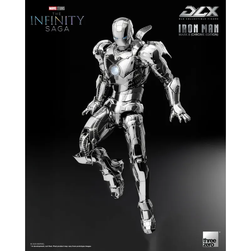 Marvel The Infinity Saga DLX Iron Man Mark 2 Chrome Edition ThreeZero