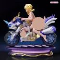 Genshin Impact Lumine Rides Ganyu Motorcycle Ji Bo Studio