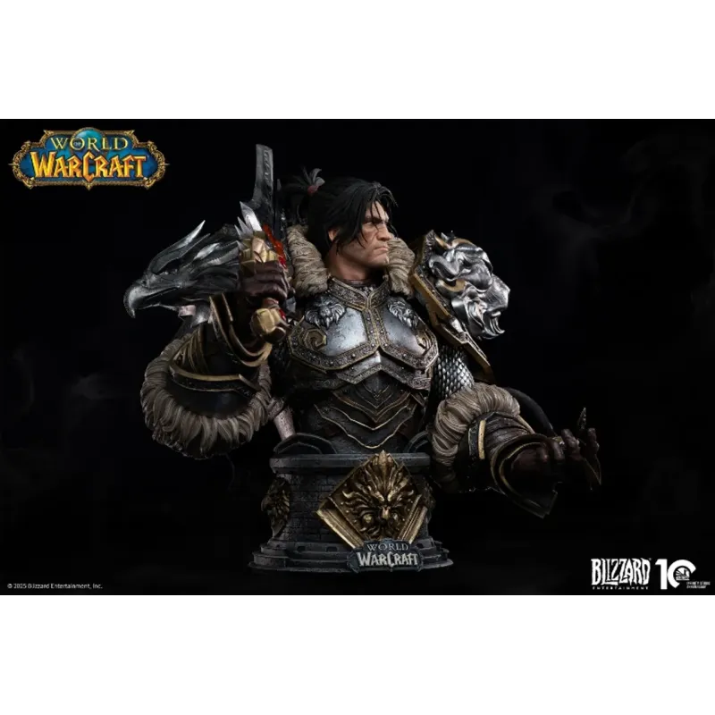 World of Warcraft Varian Wrynn Bust Blizzard Entertainment
