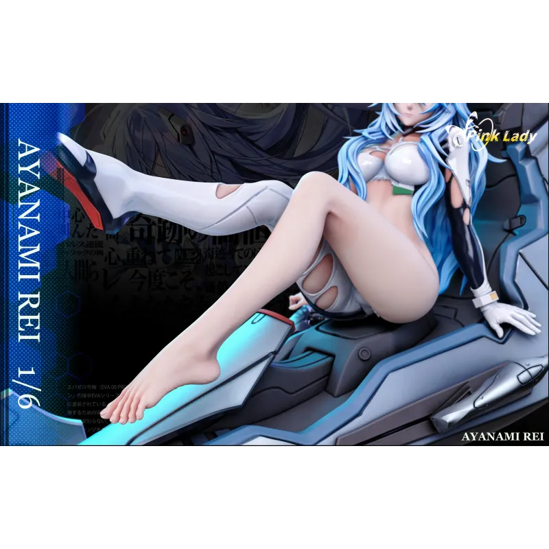 Neon Genesis Evangelion Figura de Asuka y Rei Pink Lady Studio