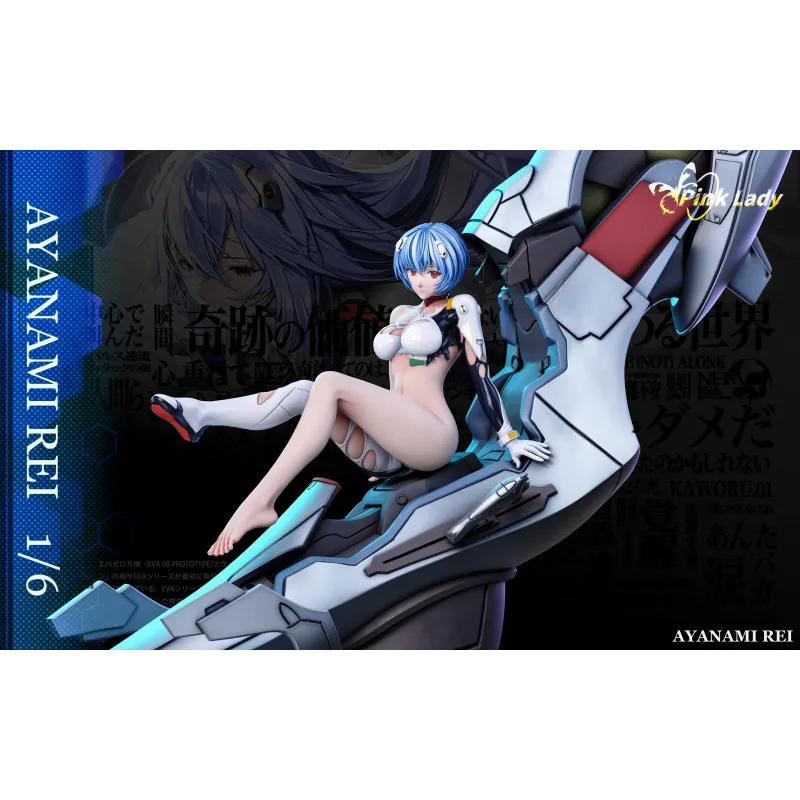 Neon Genesis Evangelion Figura de Asuka y Rei Pink Lady Studio