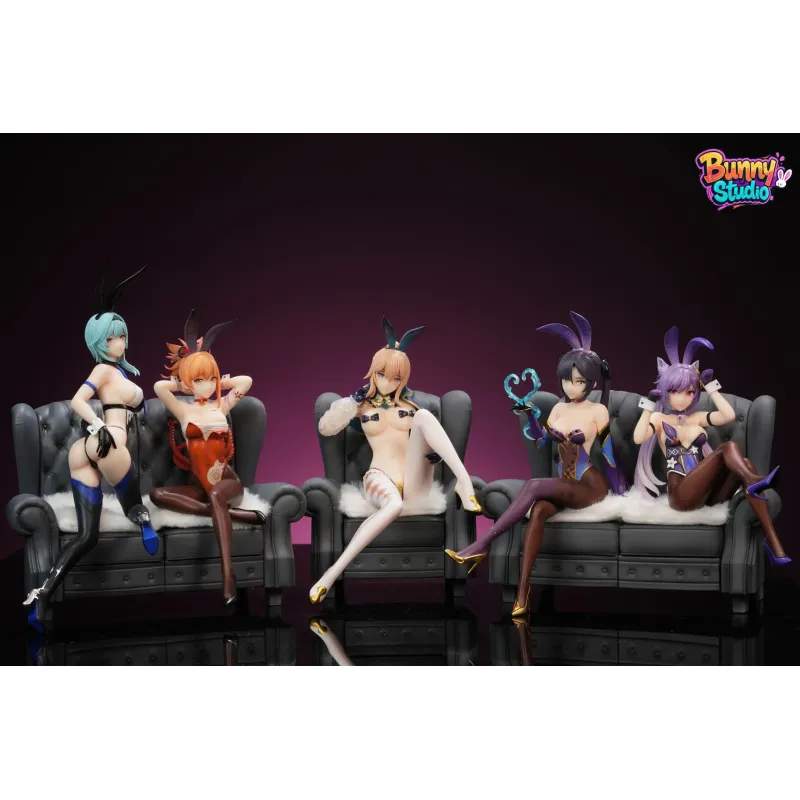 Chica conejo de Genshin Impact: Keqing, Mona, Yoimiya, Eula, Jean