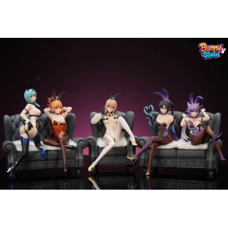 Chica conejo de Genshin Impact: Keqing, Mona, Yoimiya, Eula, Jean