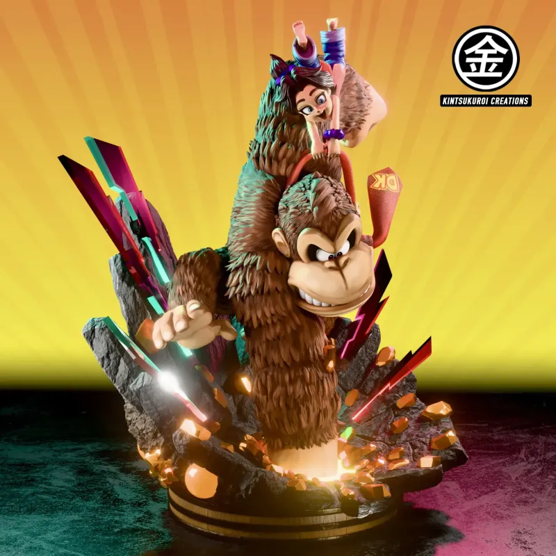Nintendo Donkey Kong Bananza Donkey Kong & Pauline Kintsukuroi Creations Studio