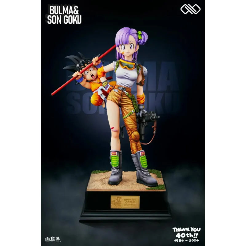 Dragon Ball Title page 40th Anniversary Series 02 Bulma & Goku Infinite Studio