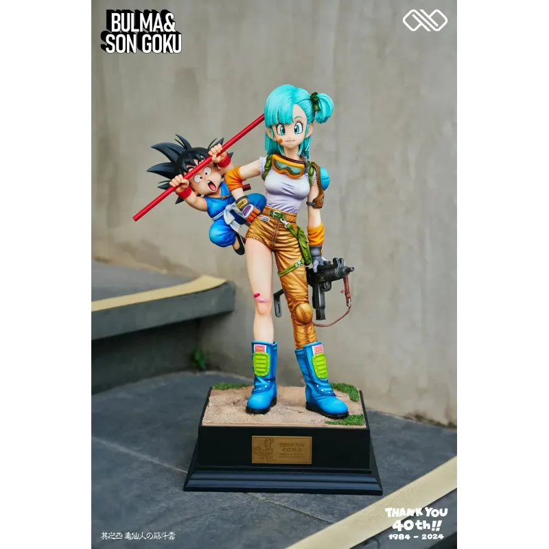 Dragon Ball Title page 40th Anniversary Series 02 Bulma & Goku Infinite Studio