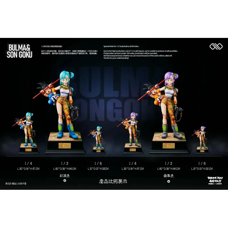 Dragon Ball Title page 40th Anniversary Series 02 Bulma & Goku Infinite Studio