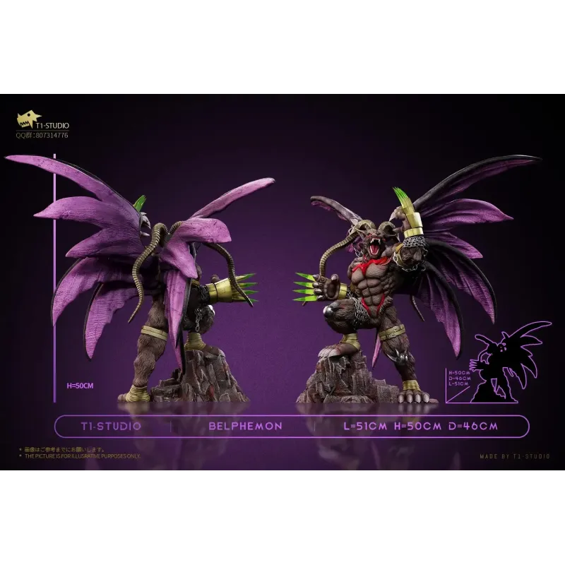 Digimon The Seven Great Demon Lords Sloth Sin Belphemon Rage Mode T1 Studio
