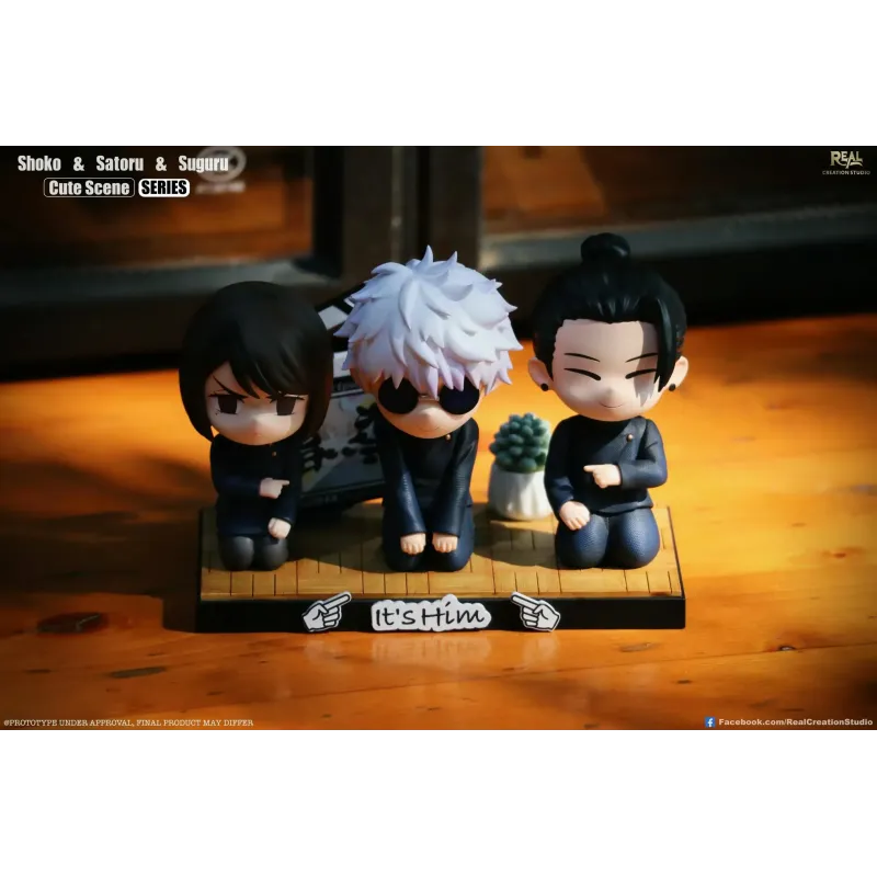 Jujutsu Kaisen Chibi Scene Series 05 Trio Gojo & Geto & Shoko Real Creation Studio
